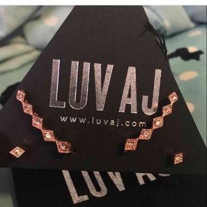 Luv AJ rose gold earrings